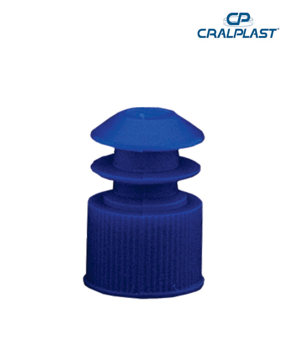 Tampa  para tubos diâmetro 12mm azul